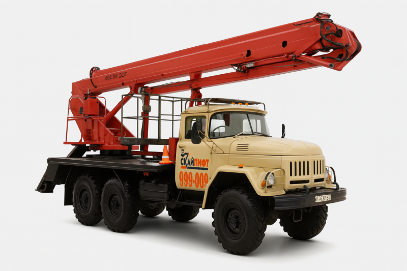 Аренда автовышки ПСС 141.28Э ЗИЛ 6x6